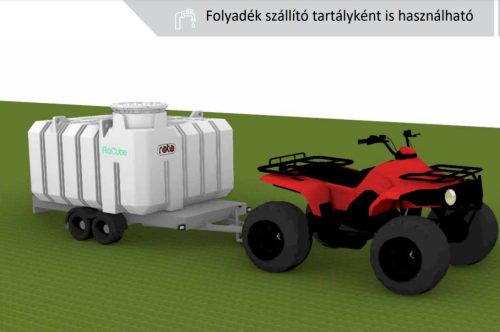 ROTO Rocube  5000L lapos bivalyerős folyadéktartály