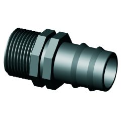 Egyenes toldó 25x3/4" bordás-KM