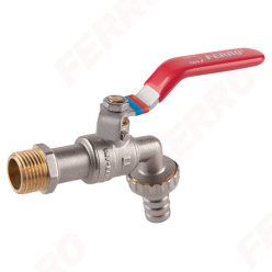   FERRO Kerti csap kezelőkarral, fém tömlőcsatlakozó, 1/2", F-Comfort KCN1