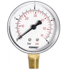 FERRO Nyomásmérő alsó csatlakozású,4 bar  M6304R