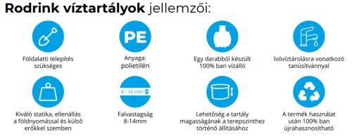 ROTO RoDrink műanyag ivóvíz víztartály 35000 liter