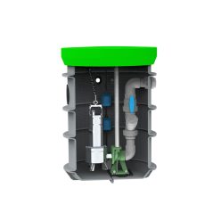  RoPump Ø600 x 1000 szennyvízátemelő szivattyúállomás egy DAB FEKA VS 750 szivattyúval