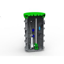   RoPump Ø600 x 1200 szennyvízátemelő szivattyúállomás egy DAB FEKA VS 750 szivattyúval