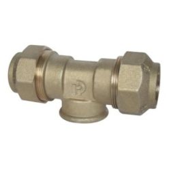 KPE T-idom, réz 25 x 3/4" x 25 BM