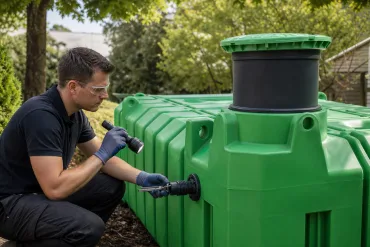 ROTO Rocube 7500L lapos bivalyerős folyadéktartály karbantartás: lépések és tippek